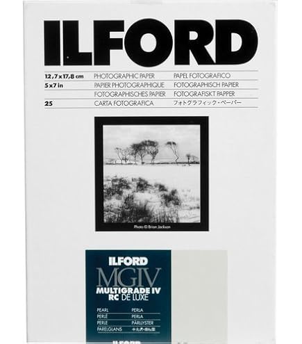 Amazon.co.jp: ILFORD 白黒印画紙 MGIV RC 44M 8X10 六切 25枚 1168310