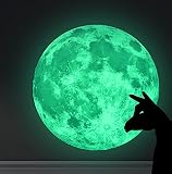 Silly Extra High照明ホーム壁グローin the Dark Moon光のベビーキッズ寝室ステッカーデカール 50cm グリーン 611901056289
