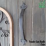 しっかりとした質感♪アンティーク＆重厚感♪アイアン ファウンダー ゲートハンドル A Sサイズ　htdy4031a