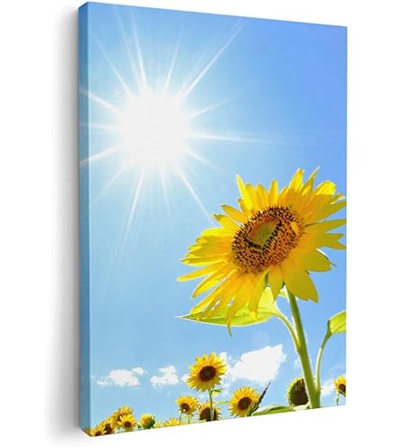 Amazon.co.jp: 絵画 藤谷壮仁郎・真夏日の向日葵 版画 インテリア