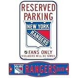 New York Rangers NHLプラスチックSigns – 2パック