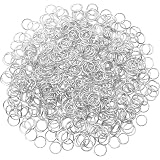 【LEISURE CLUB】丸カン 7mm 約200個入り シルバー ジャンプリング マルカン リング 金具セット 基礎パーツ ジュエリー DIY用 手芸用品 クラフト用品 アクセサリーパーツ ハンドメイド 手作り ブレスレット ピアス イヤリング ネックレス