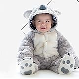 POTOJP 着ぐるみ シャム服 コスプレ 可愛いベビー服 動物ちゃん 子供用 ロンパース 仮装 ダンス衣装 コスチューム 赤ちゃん 防寒着 撮影 出産祝い 寝相アート 日常着 カバーオール (59,