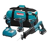 Makita LXT407 18-Volt LXT Lithium-Ion Cordless 4-Piece Combo Kit [並行輸入品]