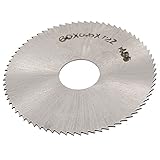 uxcell 丸のこ HSS 60mm x 0.6mm x 16mm ラウンド ホイールディスク