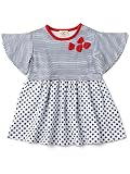 (ユナイテッドアローズ グリーンレーベル リラクシング) UNITED ARROWS green label relaxing 【BABY】ボーダー×ドット ワンピース 38531991246 795