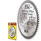 IVY Classic 36108 Swift Cut Plus 7-1/4-Inch 60 Tooth Carbide Circular Saw Blade with 5/8-Inch Diamon