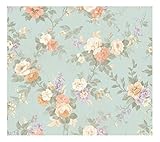 York Wallcoverings LN7503SMP Remington Rose Floral 8 X 10 Wallpaper Memo Sample [並行輸入品]