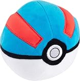 ポケモン 4インチ グレートボールまたはマスターボール ぬいぐるみ - ソフトぬいぐるみ ポークボールトイ 重みのある底付き - 選べる(グレートボールグレートボール)