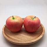 DBMART 2個セット 本物そっくりリンゴ 食品サンプルりんご りんご アップル模型 果物 水洗でき フルーツ ディスプレイ インテリア