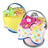 出産祝い 豪華 オムニウッティS ミキハウス おむつケーキ パンパーステープタイプＳサイズ 女の子への贈り物 フェイスタオル ミニタオル おもちゃ 手作り mikihouse ベビー 出産祝いギフト 