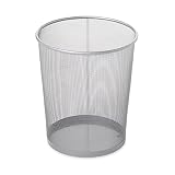 Rubbermaid Commercial Products FGWMB20SLV Mesh Wastebasket, Round, 5 gal, Silver [並行輸入品]