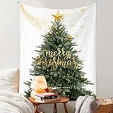 IWAMiYA クリスマス タペストリー クリスマス 飾り 壁掛け クリスマス ガーランド クリスマスツリー タペストリー (73cm*95cm)