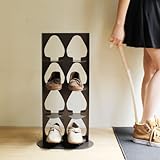 SHOE TOWER（シュータワー）４足（ダークブラウン色）　　　　　　　　　　　　　　　　　　【靴箱】【玄関収納】【靴】【積み上げる】【デザイン雑貨】【玄関収納】【シューズラック】