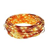 Ucharge TDS0001 Copper Wire Lights Decorative Led Lights, USB Operated 33ft 100 LED Waterproof(Warm 