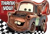 Disney 's Cars 2 Die Cut Thank Youカード8パック