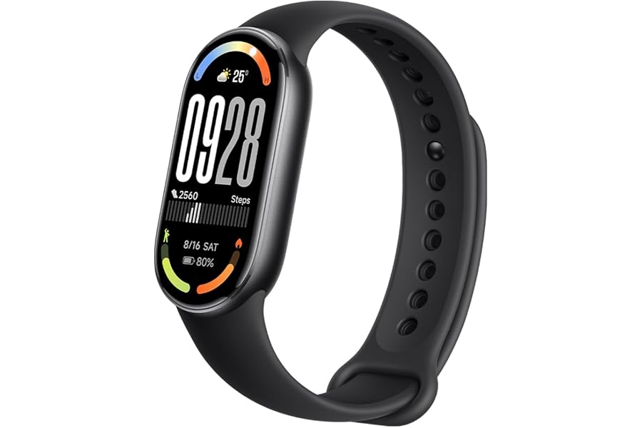 Xiaomi Smart Band 10, Fitness Tracker for Men Women, 21 Days Battery,Black | Fast charging, Professional sleep tracking, 150+