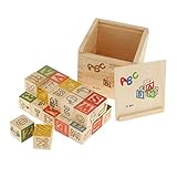 KOZEEYアルファベットブロック　木製　おもちゃ　子供　ギフト　教育玩具　約27pcs