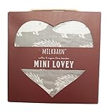 Milkbarn Mini Lovey Baby Blanket - Grey Hedgehog 18 X 18 by Milk Barn [並行輸入品]