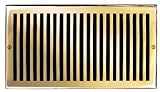 Brass Elegans 116H PLB Solid Cast Brass Contemporary 6-Inch by 12-Inch Air Return, Polished Brass Fi
