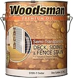 True Value stov7-gal Woodsman Cedar HSE Oilオイルデッキとサイディングステイン、1-gallon