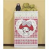 マイメロディ 家具 ミニチェスト 収納 2色対応 (ホワイト)