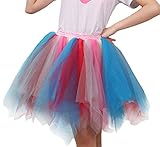 [FEOYA] チュチュ カラフル パニエ ダンス スカート チュチュスカート 大人用 ダンス ショートスカート 練習着 演出服 ふんわり 