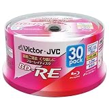 ビクター 2倍速対応BD-RE 30枚パック 25GB　ホワイトプリンタブルVictor BV-E130S30W
