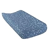 Trend Lab Galaxy Changing Pad Cover, Blue and White