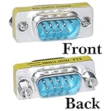 Serial Mini Gender Changer / Coupler, DB9 Male to DB9 Male [並行輸入品]