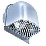 西邦工業 SEIHO CFN50S 外壁用ステンレス製換気口 (深型フード) 金網型3メッシュ 下部開閉タイプ