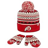 ニットUniversity of Utah Utes幼児用ビーニーとグローブセット