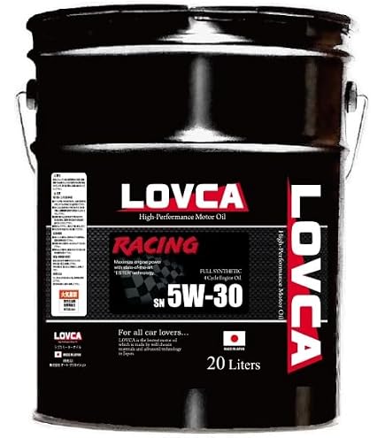 Amazon | LOVCA PREMIUM-RACING 5W-30 20L SP□エステル×PAO 100％化学