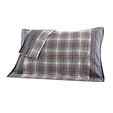 コットンピロータオル厚めガーゼグリッドカップルピローカバー-A7