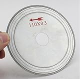 2 台の PC 4.5 」を 110 mm の細いダイヤモンドのブレードのブレードディスク 5/8 カットのアーバー 0.4 Rim を見た