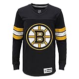 NHLユースBoys 8 – 20 Bruins長袖FaceoffジャージーTシャツ ブラック
