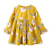 (プタス)Putars ベビー服 子供服 女の子 ワンピース 花柄 森系 二色 可愛い 秋冬 旅行 記念日 プレゼント 3-7歳