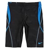 NIKE キッズ・ジュニア男児用 ブランドスクール水着sw1636 170cm ブラック×ブルー