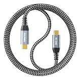 ZeroneTeck USB-C 映像出力対応ケーブル 1M【20Gbps高速データ転送 4K/60Hz 映像出力 100W/5A急速充電 PD対応】USB3.2 Gen2 Type-C データ転送ケーブル対応 MacBook Pro/Air iPad Pro/iPhone 17/16/15/Dell/LG/PHILIPS/cocopar/EVICIV/ARZOPA/等type c機種対応