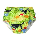 アイプレイ ベビー 水着 スイムパンツ おむつ機能付き 水遊びパンツ Ruffle Snap Reusable Swimsuit Diaper Boy 男の子用 (サイズ：3T、カラー：Green S