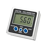 Rebias デジタル角度計 傾斜計 水平器 レベルBOX 磁石付 測定範囲 0～360° DIY 電池式 スーパーデジタルレベル NS-SUPER-LEVEL