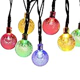 ソーラー LED　イルミネーションライト　ストリングライト　Novopalバブル型　お庭/クリスマス/お祭り/パーティー