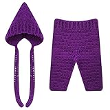 Domybest秋冬 2点セットベビー写真の服 無地 写真服 赤ちゃんの出産贈り物として スキンケア 0-6ヶ月 出産祝い 百日記念 赤ちゃんの漫画の服 赤ちゃんの敏感肌を保護 かわいい