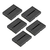 SODIAL(R)5x ミニ半田なし　プロトタイプブレッドボード Arduinoシールドに適用 ブラック