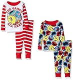Sesame Street Boys' 4-Piece Cotton Pajama Set Multi 24 Months [並行輸入品]