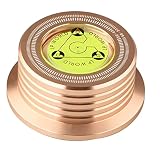 Gkikirty アルミビニールレコードウェイト HiFi 50HZ LP ディスクスタビライザー ターンテーブルビニールアルミニウム合金ウェイトクランプ ローズゴールド