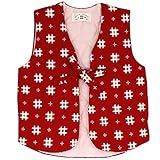 ポンチョ 井桁 レッド 80サイズ 女の子 日本製