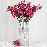 tableclothsfactory 12 Bushes Baby Breath人工フィラー花 – フクシア
