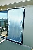 ほのかな反射でプライバシー保護、日射し熱線カットスクリーン (90cm x 180cm)