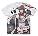 二次元コスパ 艦隊これくしょん -艦これ- 大和改ニ フルグラフィックTシャツ WHITE Sサイズ 綿製